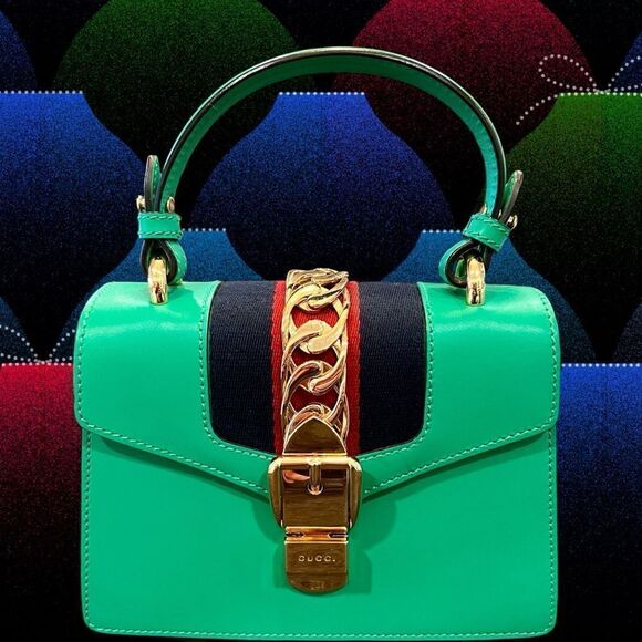 Gucci Mini Web Sylvie Two Way Bag - Picture 1 of 13